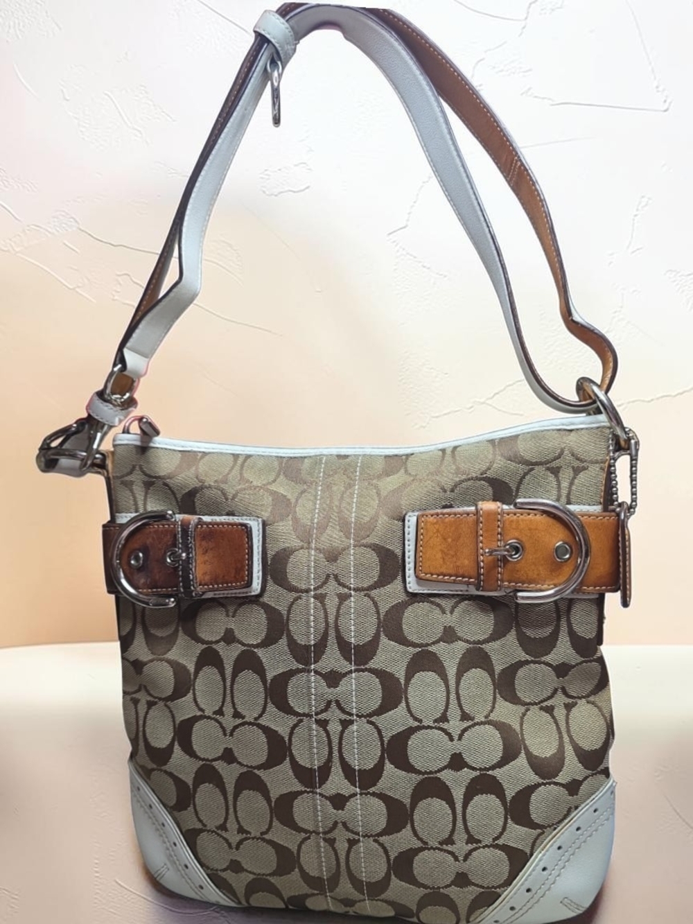 COACH Signature Soho buckle hobo/shoulder bag Preloved